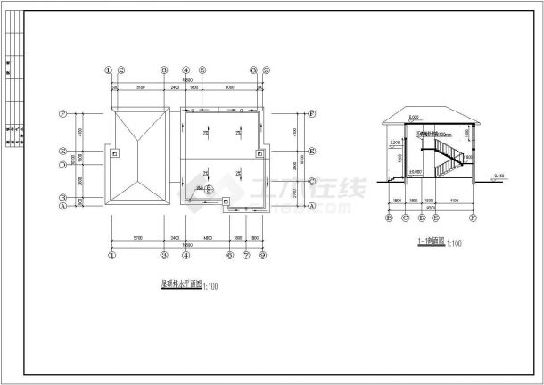 某地区经典北美风情小别墅建筑设计方案施工CAD图纸-图二