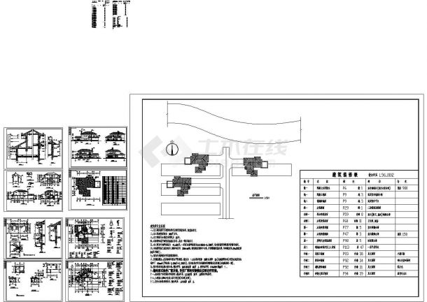 某地区经典标准ZJ型别墅建筑结构设计方案施工CAD图纸-图一