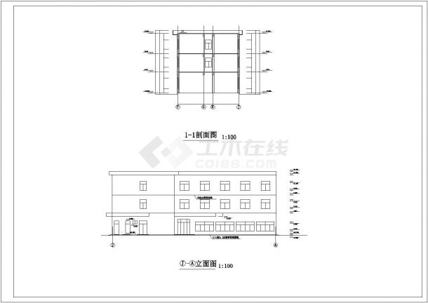 厂房设计_某经典标准大型工业厂房规划设计施工CAD图纸-图二