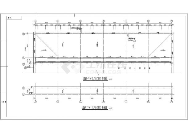 某经典标准仓库建筑完整设计施工CAD图纸-图二