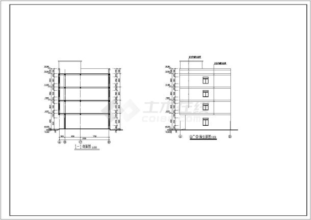 厂房设计_某经典标准嘉越厂房建筑设计施工CAD图纸-图二