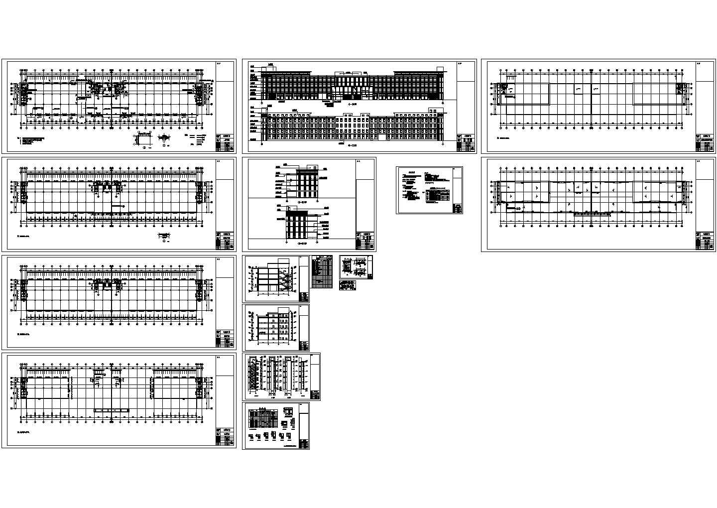 厂房设计_某经典标准工业园区厂房建筑设计施工CAD图纸