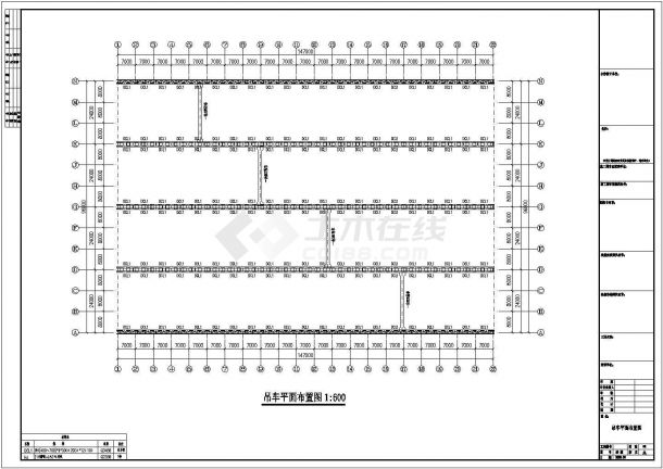 厂房设计_某现代标准嘉丰公司钢结构厂房设计施工CAD图纸-图二
