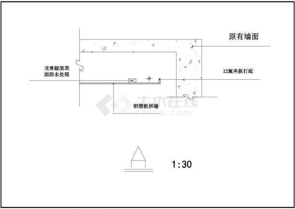 某地家居装修平面设计cad施工图-图一