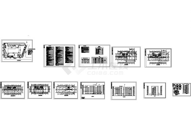 土木工程毕业设计_办公楼设计_土木工程毕业设计_ 【6层】办公楼全套设计（4400平，含计算书，建筑图，结构图）CAD图纸-图一