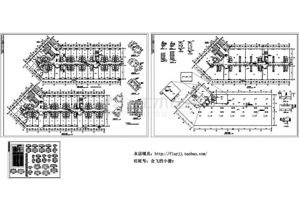 广州某9600平米16层广场商住楼建筑设计CAD图纸-图一