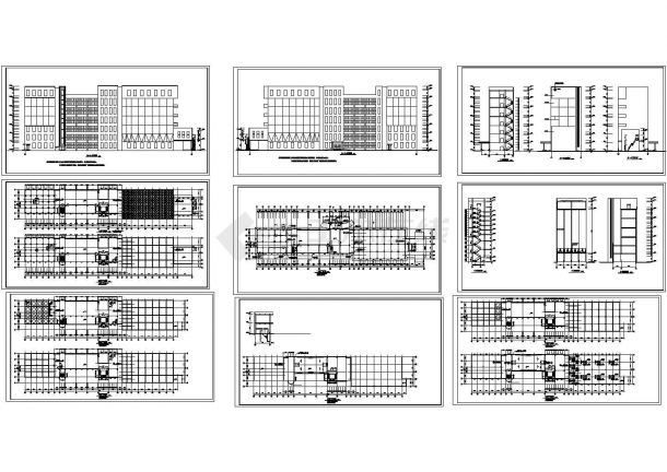 某现代标准制粉车间建筑设计详细施工CAD图纸-图一