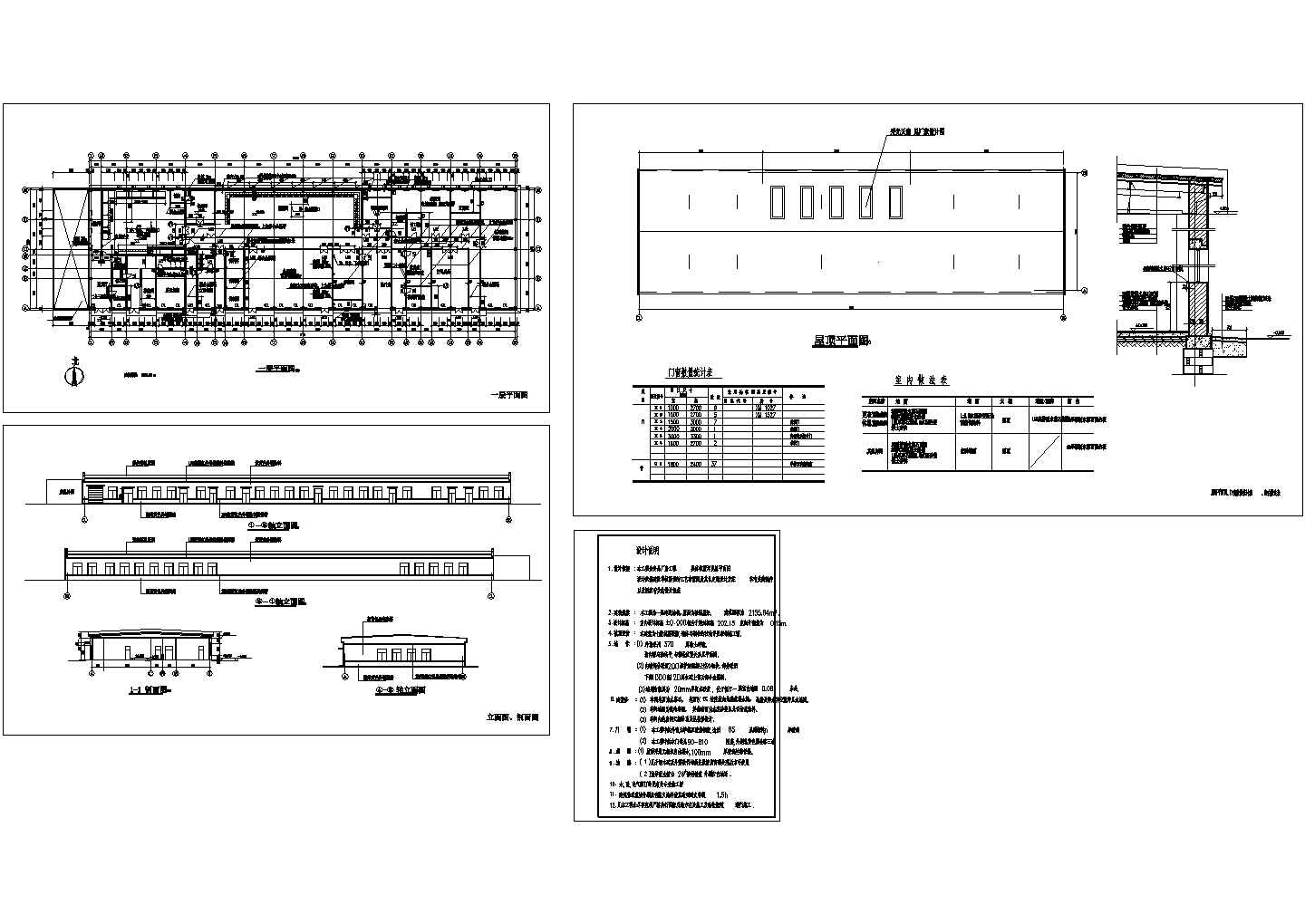 某现代标准食品加工厂建筑方案设计详细施工CAD图纸