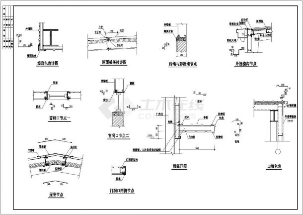 某现代标准小型生产车间方案设计详细施工CAD图纸-图二