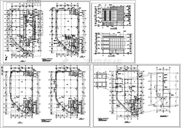 某现代标准农贸市场建筑全套设计详细施工CAD图纸-图一