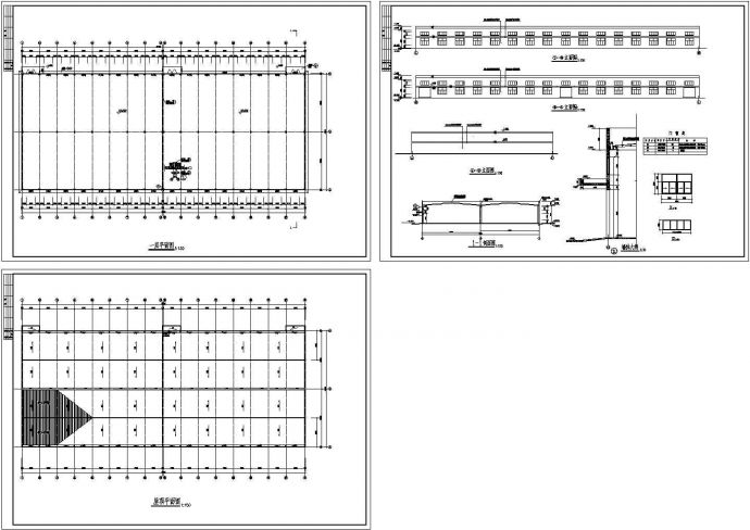 厂房设计_某现代标准家具厂房建筑设计详细施工CAD图纸_图1