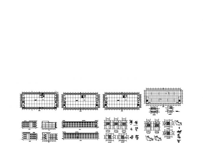 某现代标准型车间建筑全套设计详细施工CAD图纸_图1