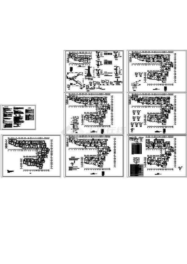 某现代标准型多层砖混结构住宅设计详细施工CAD图纸-图一