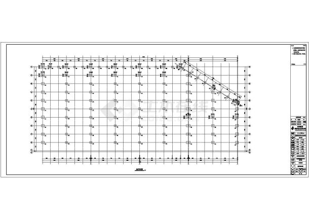 某现代标准型公司钢结构布置设计详细施工CAD图纸-图二