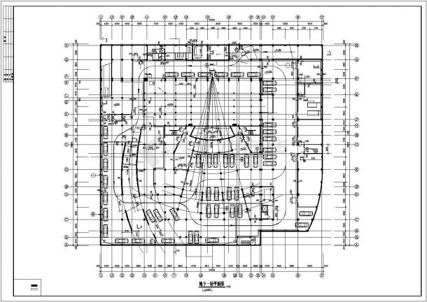 太原始某商业街2600平米3层框架影剧院平立面设计CAD图纸（含夹层）-图二