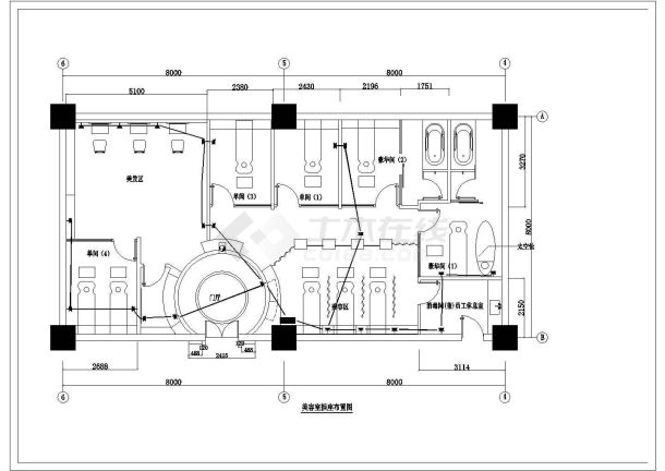 某美容院装修施工图.dwg-图二