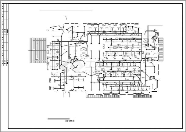 八层医院门诊住院综合楼电气施工全套图纸设计-图二