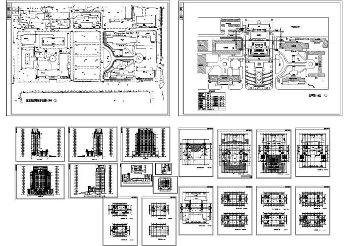 华南理工大学17层技术科学楼建筑设计CAD图纸_图1