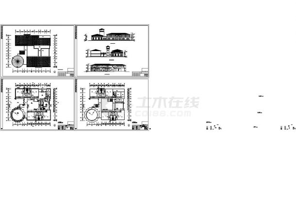 苏州园区某社区2层小型幼儿园建筑设计CAD图纸-图一