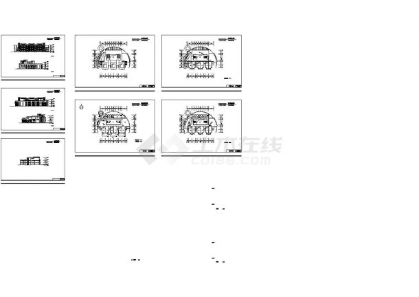 太原市某社区3层私立幼儿园建筑设计CAD图纸（带效果图）-图一