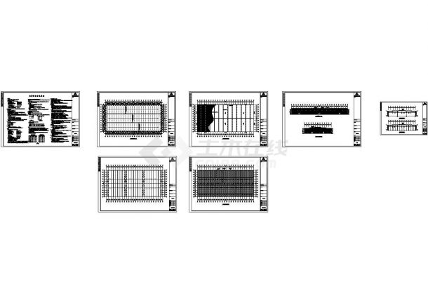 某标准现代72米X150米钢结构设计详细施工CAD图纸-图一
