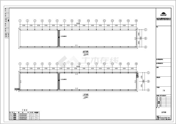 厂房设计_某标准现代石业有限公司扩建厂房设计详细施工CAD图纸-图二