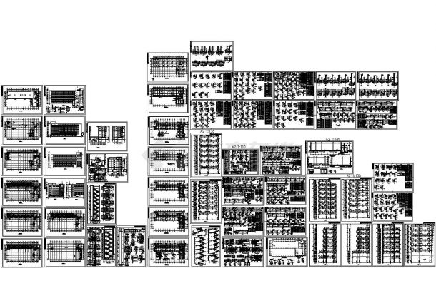 某标准现代框剪结构商务楼建筑结构设计详细施工CAD图纸-图一