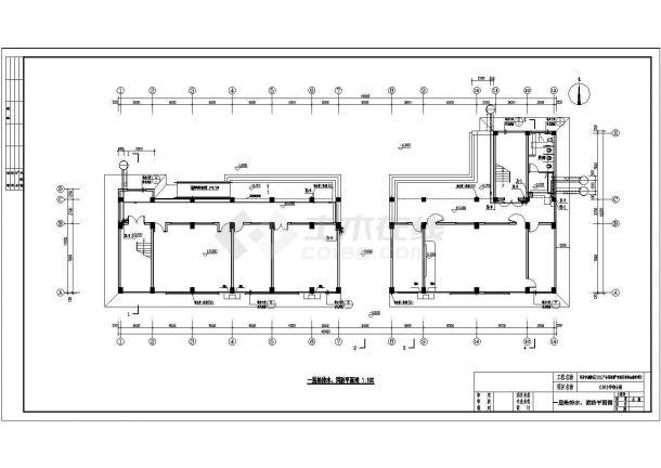 小学综合楼给排水全套设计CAD图纸设计.dwg-图二