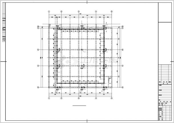办公楼设计_某科技园办公楼加固改造结构全套设计CAD图纸设计.dwg-图二