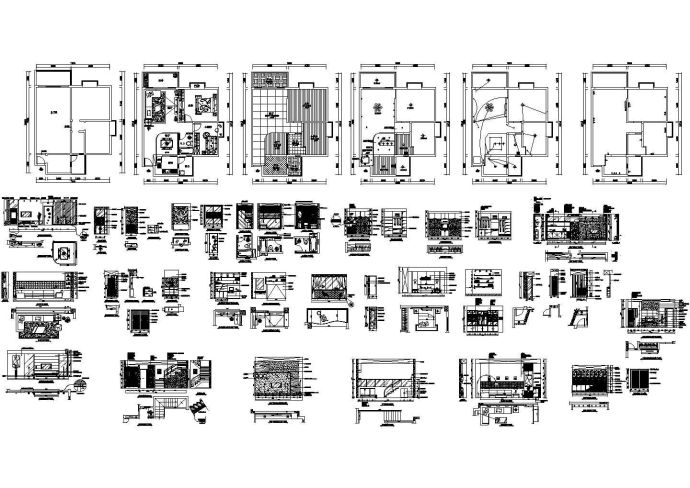 一套经典的家装施工图.dwg_图1