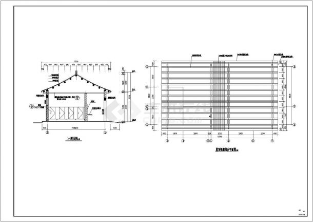 某仿古建筑万寿宫建筑设计cad全套施工图（甲级院设计，26张图）-图二