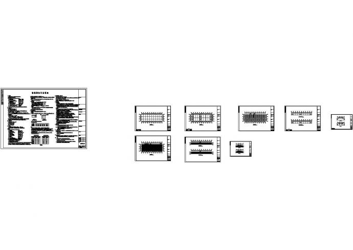 某标准现代厦门20跨度工程设计详细施工CAD图纸_图1