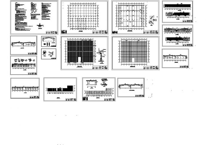 某标准现代汽车店的结构设计详细施工CAD图纸_图1