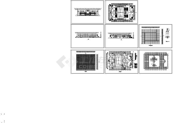 某标准现代体育馆结构设计详细施工CAD图纸-图一