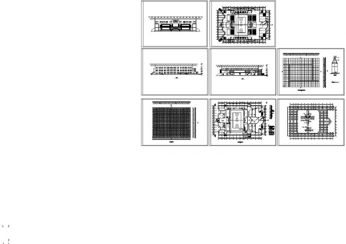 某标准现代体育馆结构设计详细施工CAD图纸_图1