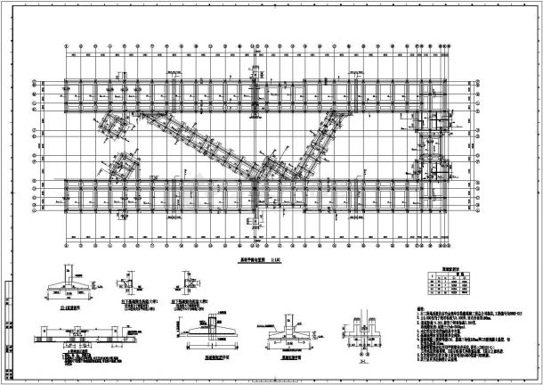 某标准现代框架结构学院设计详细施工CAD图纸-图二