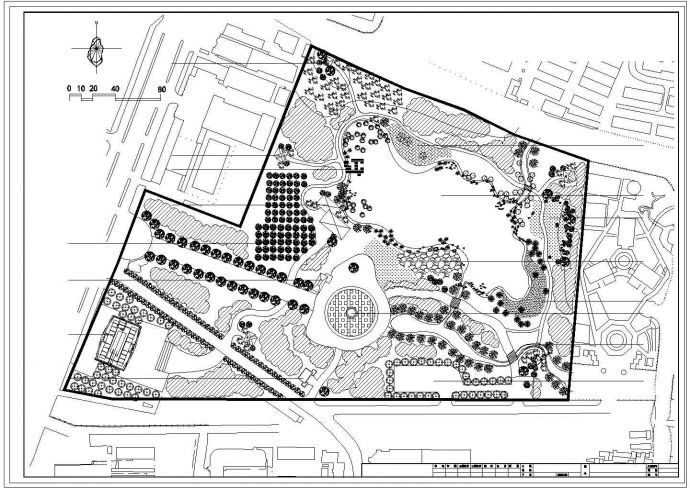 公园广场绿化-公园规划图纸_图1