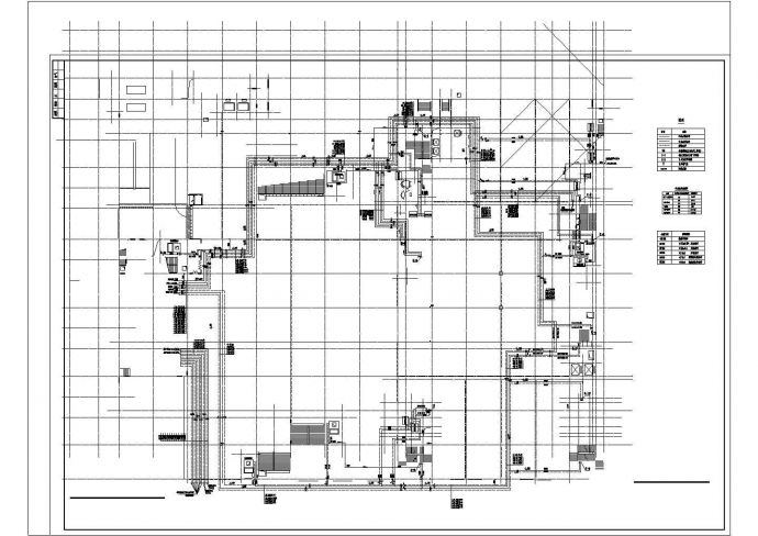 某高层商业楼空调通风及排烟系统（水源热泵）设计cad全套施工图（ 含设计说明 ）_图1