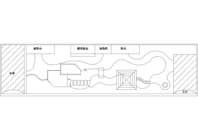 公园广场绿化CAD图纸-小庭院绿化设计图._图1