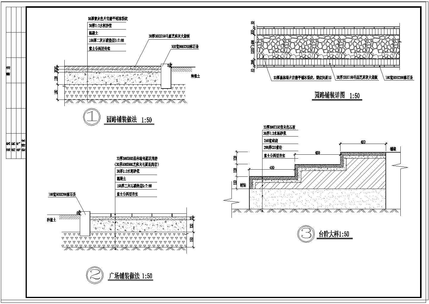 公园广场绿化小广场施工图2