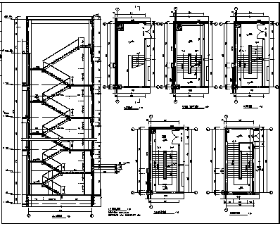 厂房设计_9000平米五层框架结构厂房建筑施工cad图(含毕业设计)_图1