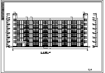 公寓设计_某6层砖混结构学生单身公寓建筑施工cad图(含毕业设计)-图一