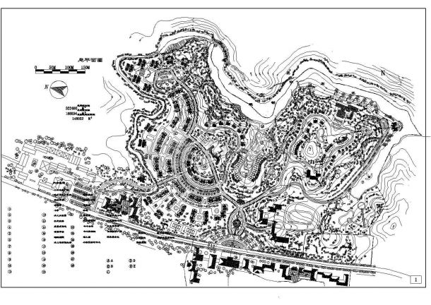 32万平方米某住宅小区用地规划设计cad图(含总平面图)-图二