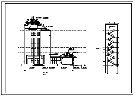 综合楼设计_某市六层框架结构调度综合楼建筑施工cad图(含毕业设计)-图一