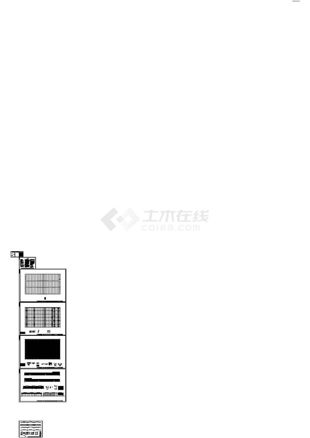 某垃圾站发酵车间钢结构施工图纸.cad-图一