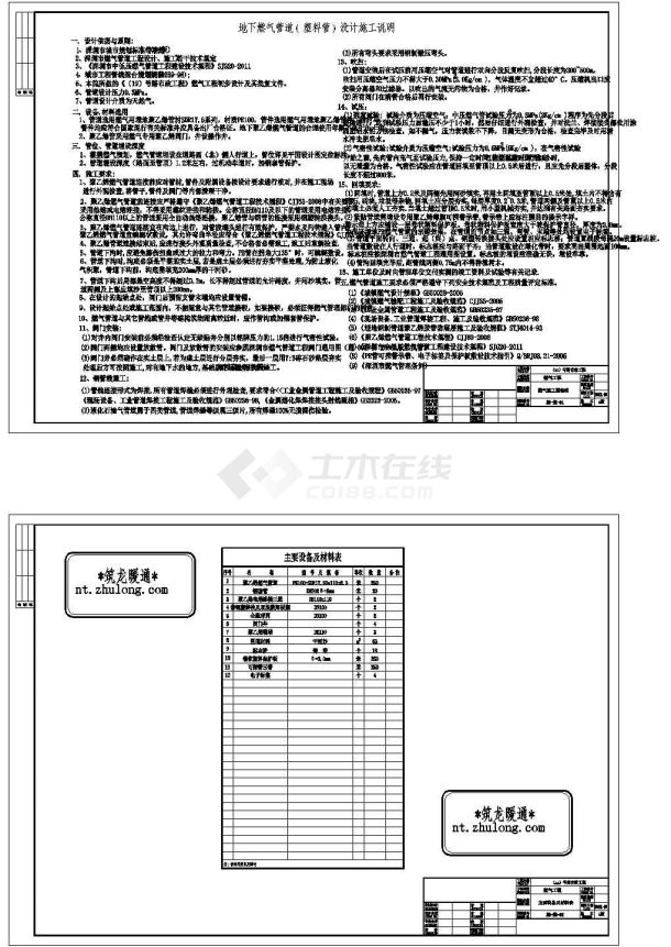 路段燃气工程施工图.dwg-图二