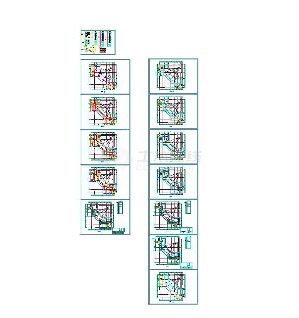 地上4层独栋办公楼电气设计CAD施工图-图一