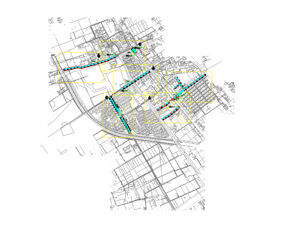 长约1300米47座道路路灯亮化设计图-图二