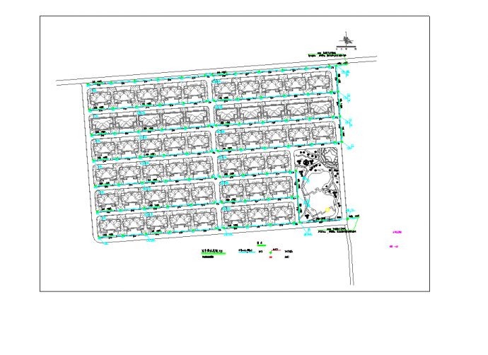 城镇室外道路水管铺设图给排水图纸_图1