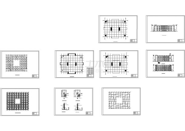 土木工程毕业设计_[学士]某商场毕业设计（建筑、结构图） cad图纸-图一